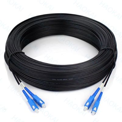 FTTH Drop Fiber Patch Cord SC APC FC ST LC Thép dây FRP Hệ thống trung tâm dữ liệu