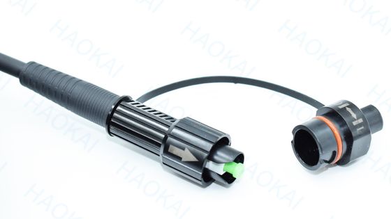 SC APC FTTA Cáp quang sợi 5.0mm G657A2 LSZH 5M dây dán màu đen