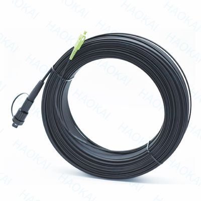 SC APC FTTA Cáp quang sợi 5.0mm G657A2 LSZH 5M dây dán màu đen