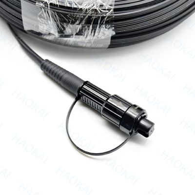 SC APC FTTA Cáp quang sợi 5.0mm G657A2 LSZH 5M dây dán màu đen