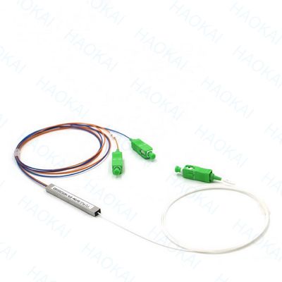 FTTx Systems SC UPC Sợi quang PLC Splitter 1x2 ống thép nhỏ