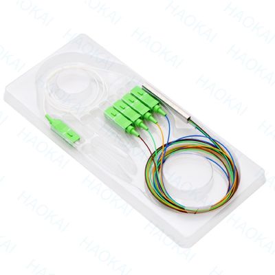 FTTx Systems SC UPC Sợi quang PLC Splitter 1x2 ống thép nhỏ