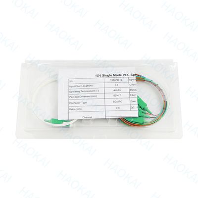 FTTH Mini Steel Tube Fiber Optic Splitter 1x16 PLC Splitter với đầu nối SC UPC