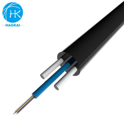 1 lõi FRP Flat FTTH Drop Cable 1 - 12 Sợi GYFXTY GYFXTBY Cáp tự nâng