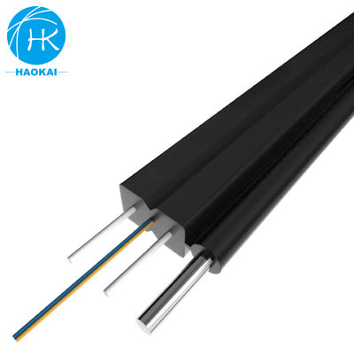 FTTH Cáp quang sợi trên không 2 lõi Cáp sợi thả ngoài trời với màu đen LSZH