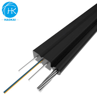 FTTH Cáp quang sợi trên không 2 lõi Cáp sợi thả ngoài trời với màu đen LSZH