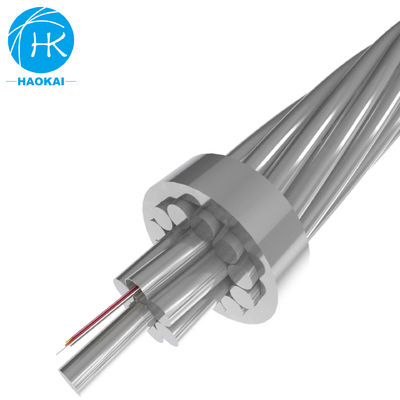 6 lõi OPGW Cáp sợi bọc thép 8f Cáp quang sợi trên không