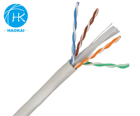 Solid Bare Copper Indoor LAN Cable UTP CAT6 Tùy chỉnh 4pair 23awg 0.57mm 250MHz