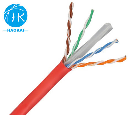 Solid Bare Copper Indoor LAN Cable UTP CAT6 Tùy chỉnh 4pair 23awg 0.57mm 250MHz