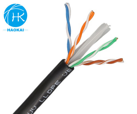 Solid Bare Copper Indoor LAN Cable UTP CAT6 Tùy chỉnh 4pair 23awg 0.57mm 250MHz