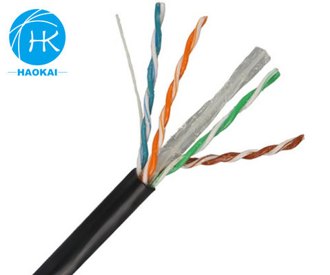 Solid Bare Copper Indoor LAN Cable UTP CAT6 Tùy chỉnh 4pair 23awg 0.57mm 250MHz