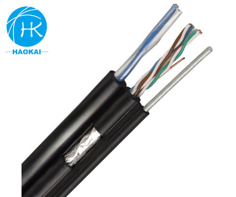 Cáp ngoài trời UTP CAT5E Cáp LAN đồng tinh khiết với nguồn và tin nhắn