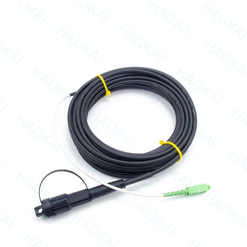 Pre Connector FTTX Solution SC APC FTTA Cáp quang sợi 5.0mm G657A2 LSZH 5M Đen