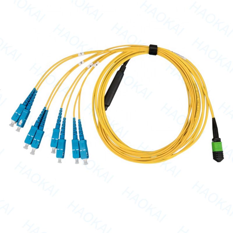 Tương tự duy nhất Breakout Sc Sợi quang patch cáp 12 lõi Duplex OS2